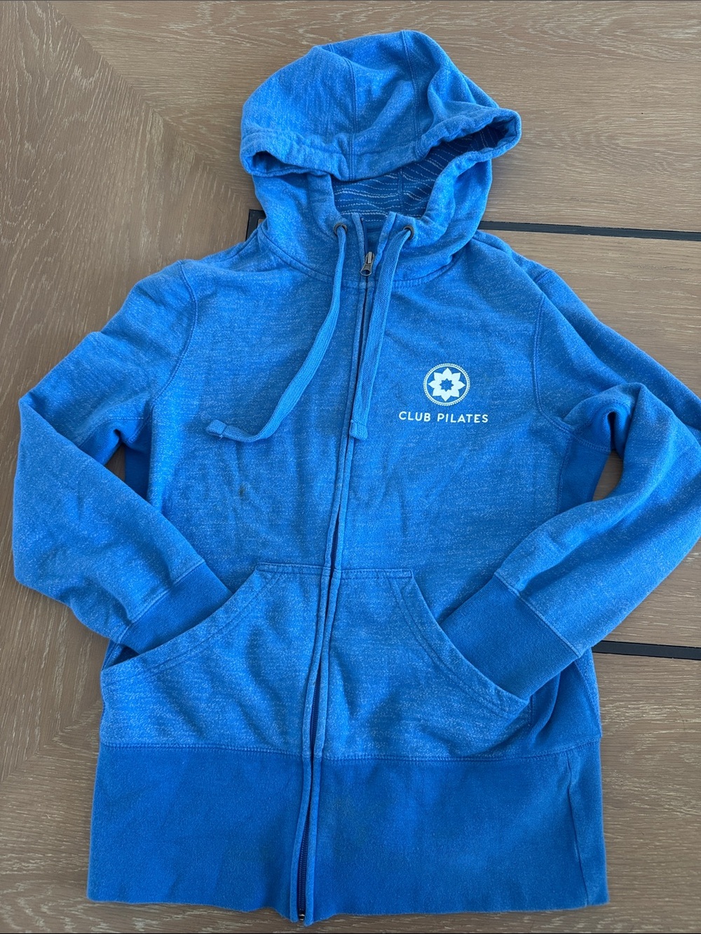 Club Pilates Blue Zip-Up Hoodie